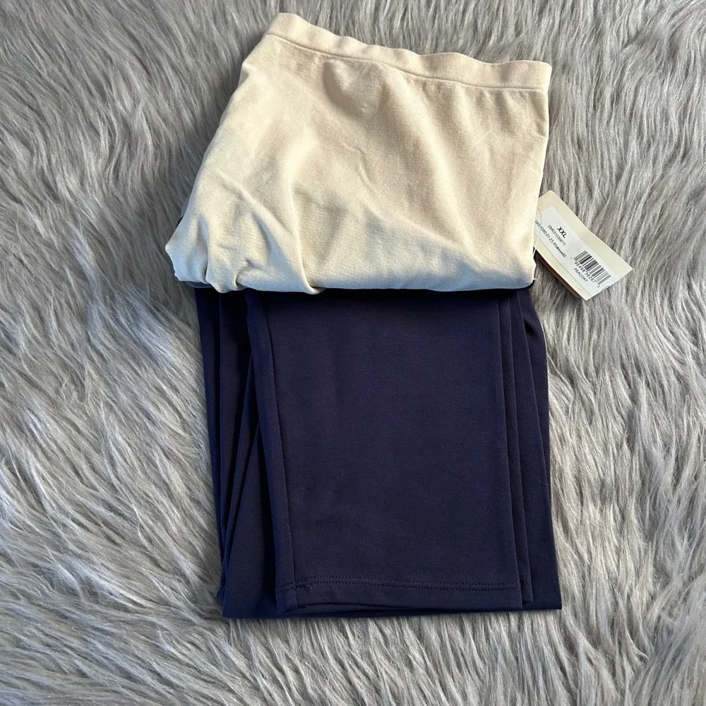 Destination Maternity Core Legging Women's Size XXL/20‎ Blue Ultra Soft Ankle